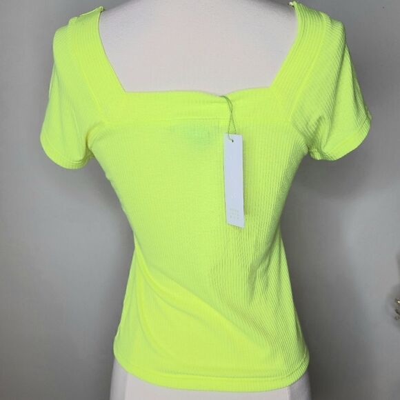 Good Luck Gem | NWT Neon Ribbed Top - Picture 3 of 4